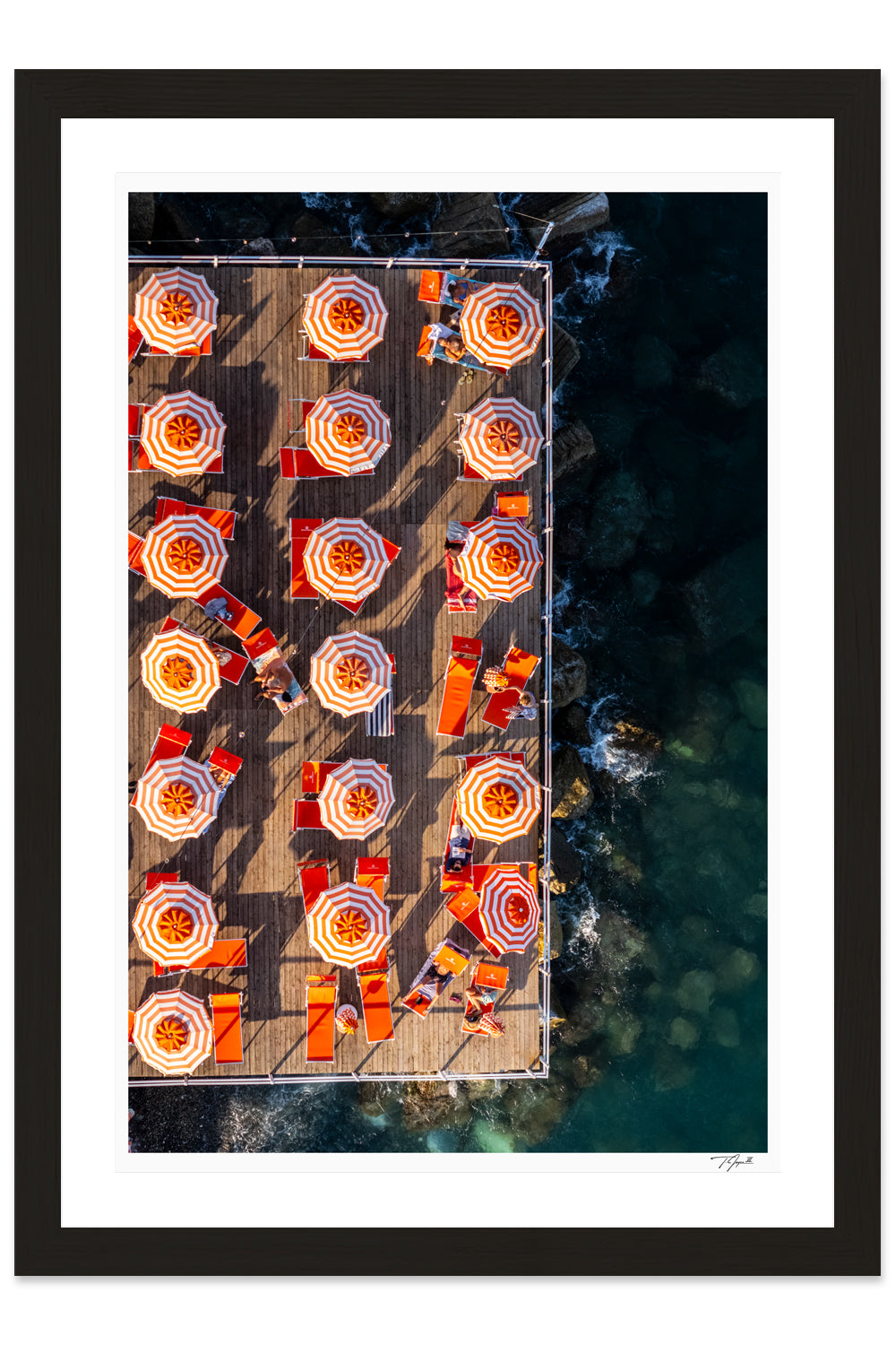 Orange Umbrellas