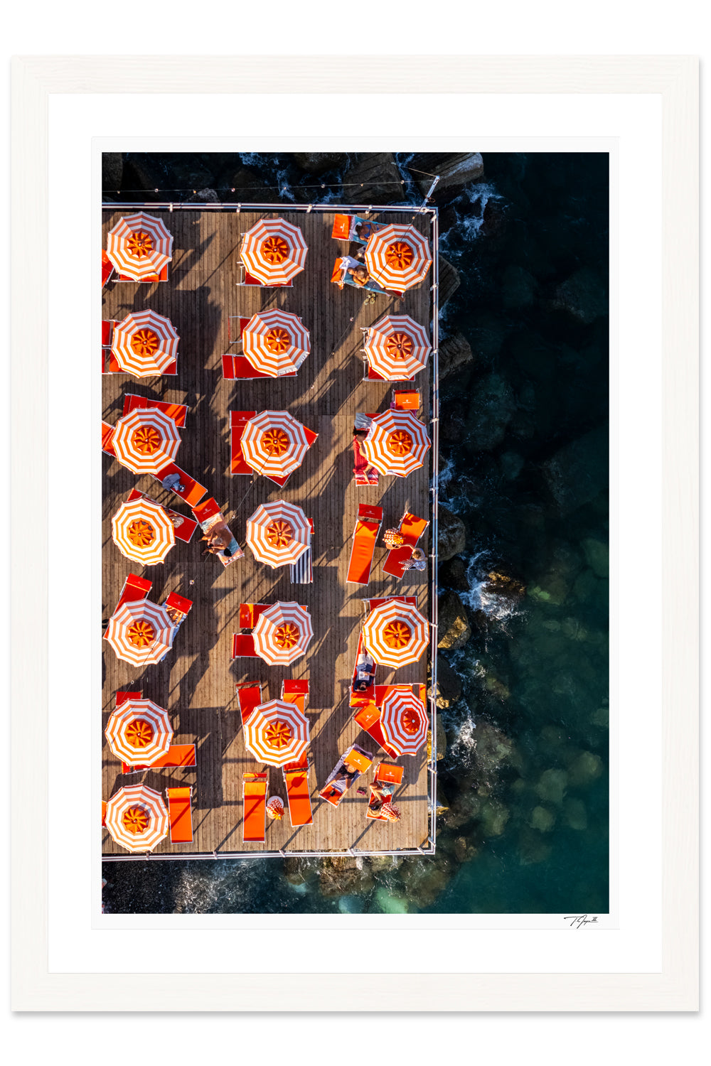 Orange Umbrellas