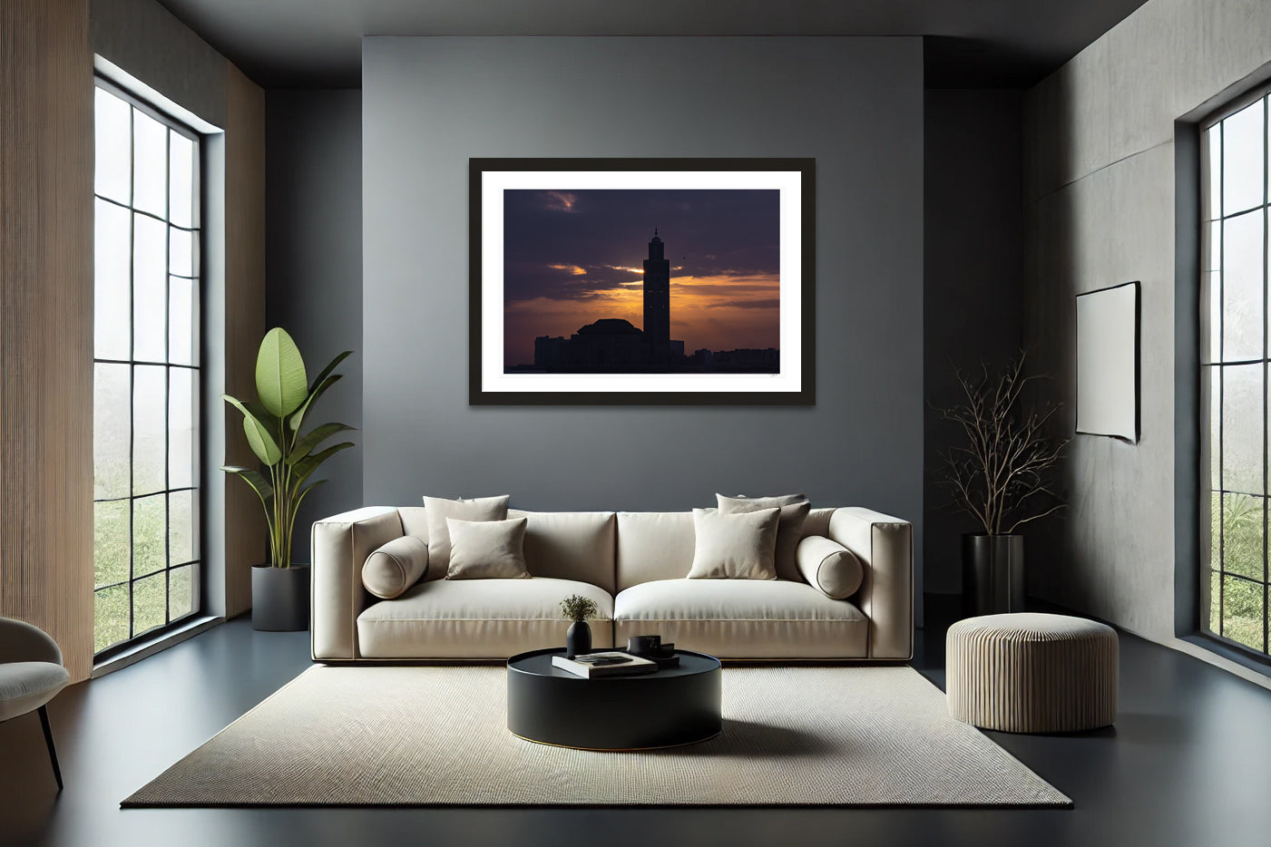 Hassan II Silhouette