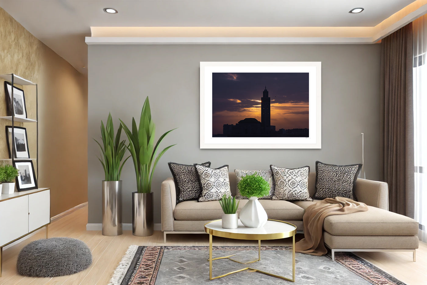Hassan II Silhouette
