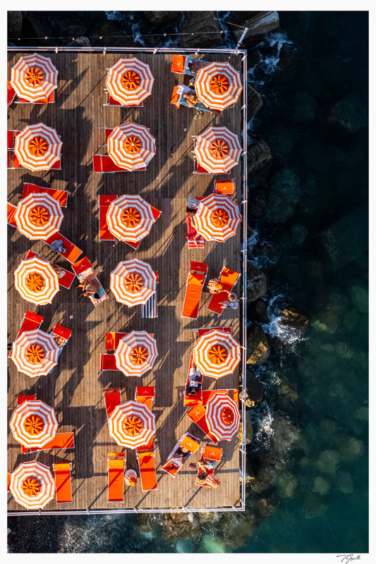 Orange Umbrellas